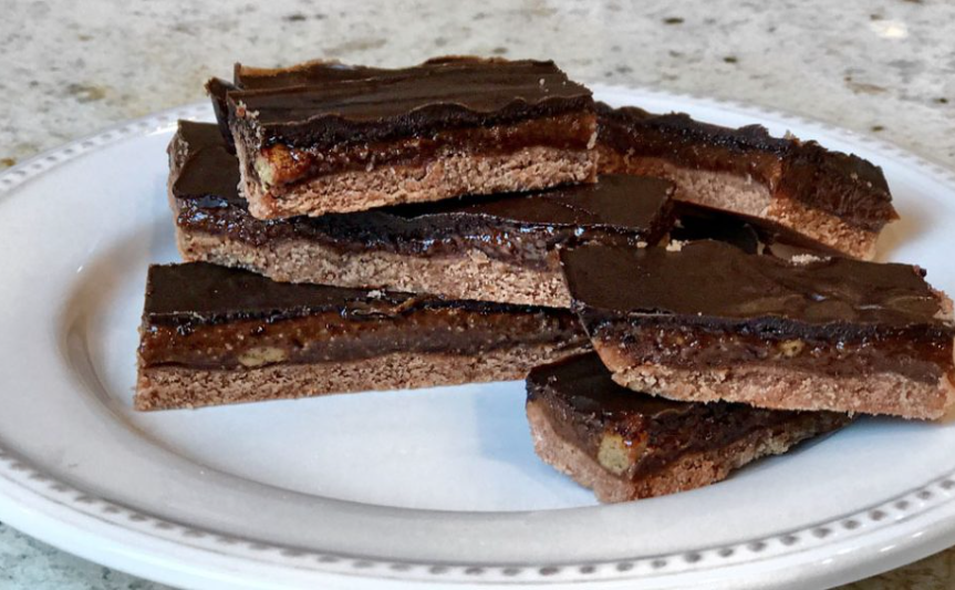 Gluten-Free, Vegan, Sugar-Free “Twix” Bar